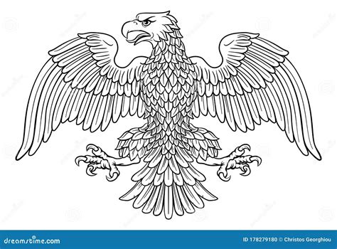 Eagle Imperial Heraldic Symbol Cartoon Vector CartoonDealer Com