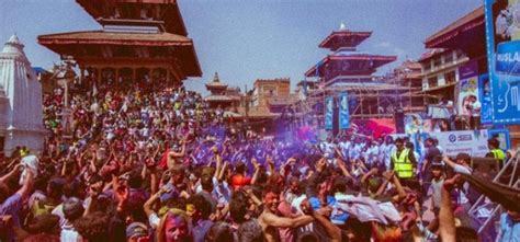 Holi Festival Of Colors Visits Nepal