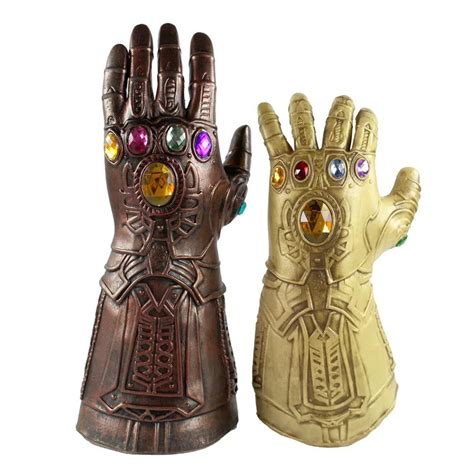 Avengers Endgame Thanos Cosplay Infinity Gauntlet Glove Led Light Adult