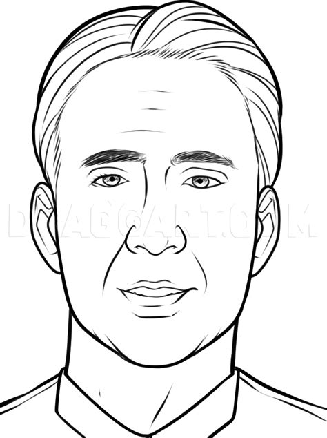 How To Draw Nicolas Cage Nicolas Cage Step By Step Drawing Guide By