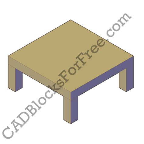 Coffee Table Free Autocad Block In Dwg