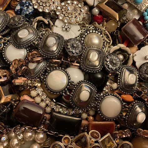 16lbs Huge Lot Vintage And Mod Jewelry Junk Drawer Craft Harvest Ebay