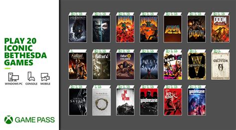 20 Bethesda Games Will Be On The Xbox Game Pass Starting