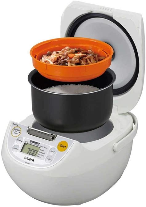 Tiger JBV S10U 5 5 Cup Microcomputer Rice Cooker White 785830036763