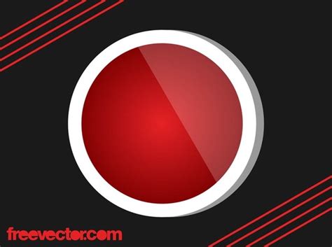 Red Button Free Vector