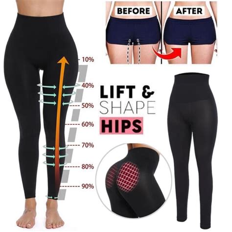 Anti Cellulite Compression Leggings Body Shaper High Waist Thigh Sculpting Pants Ebay