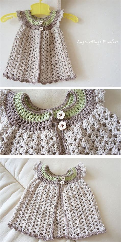Free Crochet Dresses For Babies 2022 Cardigan Crochet Pattern Artofit