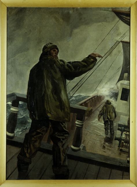 Untitled Sailor On A Ship Deck In A Storm Christian Krohg Artwork