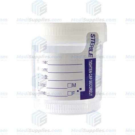 Urine Specimen Container 90ml 3oz Cup Without Temperature Strip