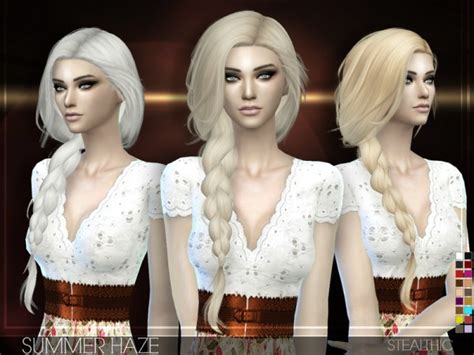 Stealthic Summer Haze Hairstyle By Stealthic Sims 4 Hairs