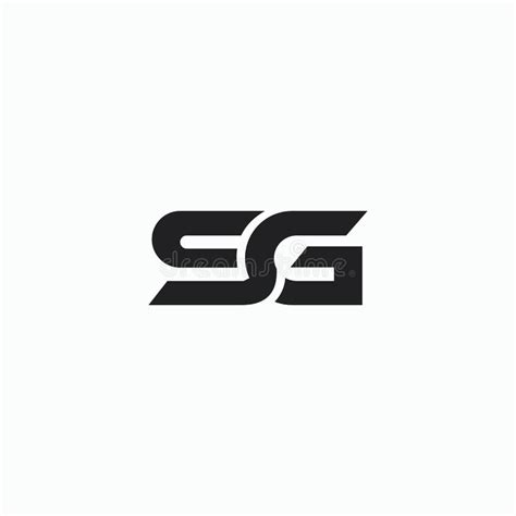 Initial Letter Sg Logo Or Gs Logo Vector Design Template Stock Vector