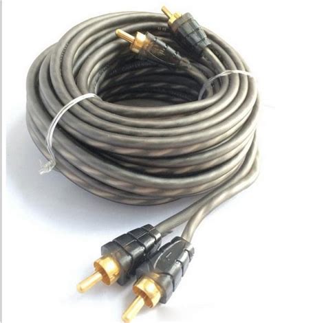 Pure Copper Cable Car Audio Amplifier Sets Rca To Rca 1pcs 5m Audio