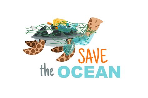 Save Ocean Poster 1349785 Illustrations Design Bundles