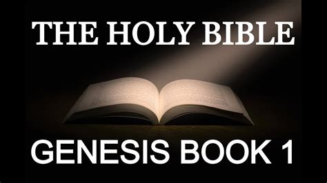 The Holy Bible Genesis Book 1 Best Version 2020 Kjv Youtube