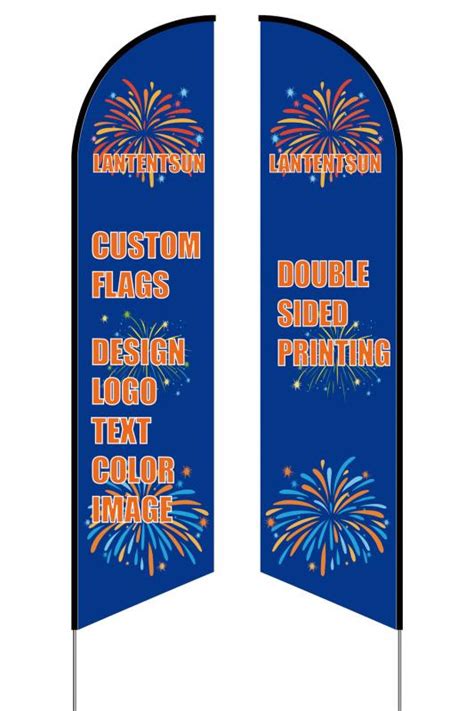 Custom Double Side Printed Advertising Feather Flags Supplierscustom
