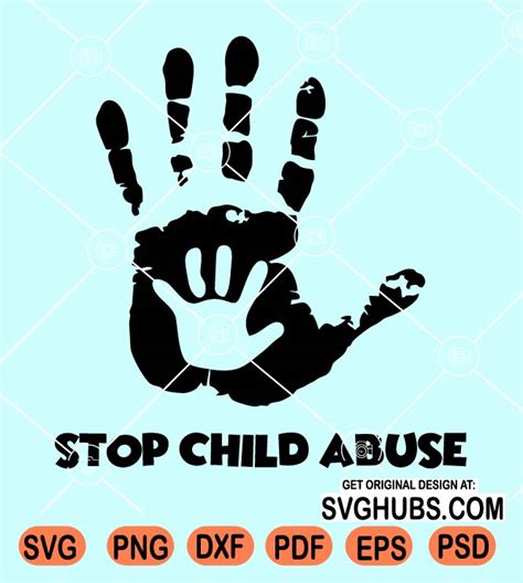 Stop Child Abuse Svg Child Abuse Awareness Svg Child Abuse Svg