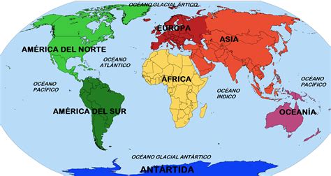 Localiza En El Mapa Los Siguientes Paises Regiones Oceanos Y Mares Images