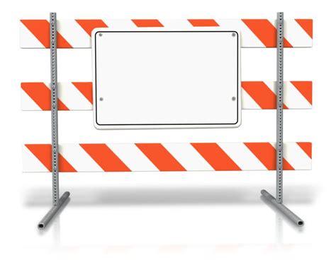 Blank Construction Sign Clip Art