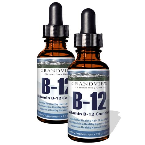 Vitamin B12 Complex Liquid Drops 2 Pack Best Way To Instantly Boost Energy Levels And Speed Up