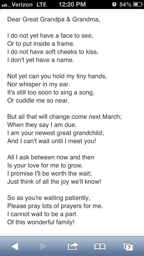 Letter from unborn baby to grandparents | Baby quotes, Unborn baby
