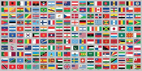 All Countries National Flags Vector Illustration 6579634 Vector Art