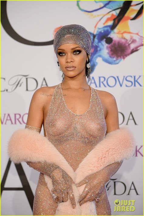 Full Sized Photo Of Rihanna Sheer Dress Cfda Fashion Awards