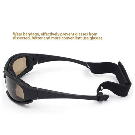 Daisy X7 Military Goggles Outdoor Polarized 4 Lens Kit Military Tactical Glasses Uv Protection