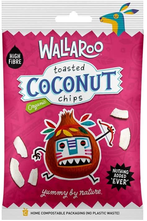 Sale Wallaroo Organic Toasted Coconut Chips 30g Approved Food