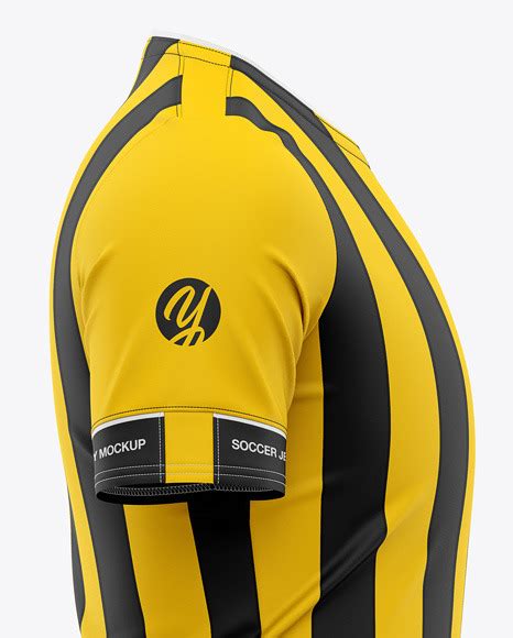 Men's Soccer Jersey Mockup - Side View - Football Jersey ...