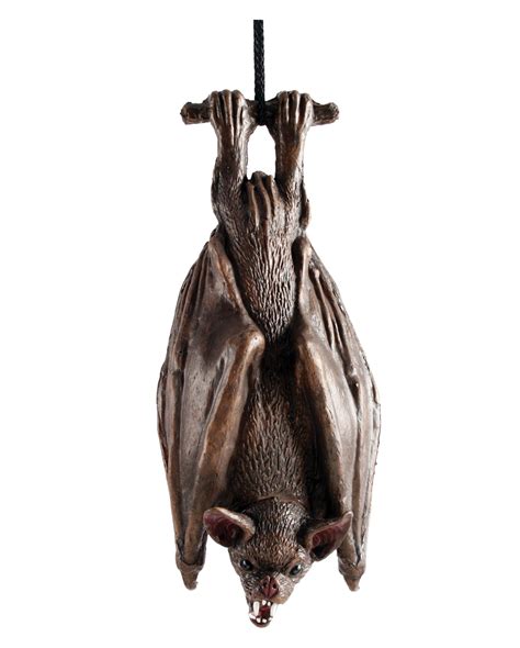 Hanging Bat Brown 38cm Halloween Deco Horror