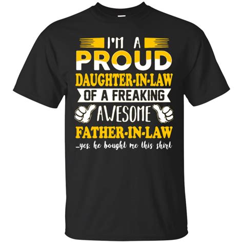 father in law shirts proud daughter in law of awesome father in law teesmiley