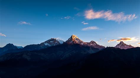 Download Wallpaper 3840x2160 Annapurna Massif Mountain Himalayas