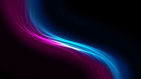 Wallpaper Purple And Blue Wavy Abstract Black Background 2560x1600 Hd Picture Image
