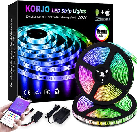 Dream Color Led Strip Lights 328ft10m Bluetooth Led Chasing Light