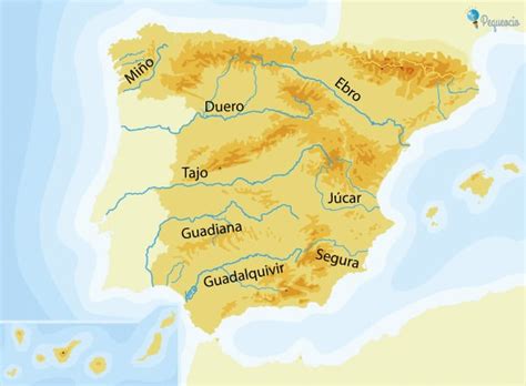 Ríos De España Y Afluyentes Mapas Gratis Para Imprimir Pequeocio 2022