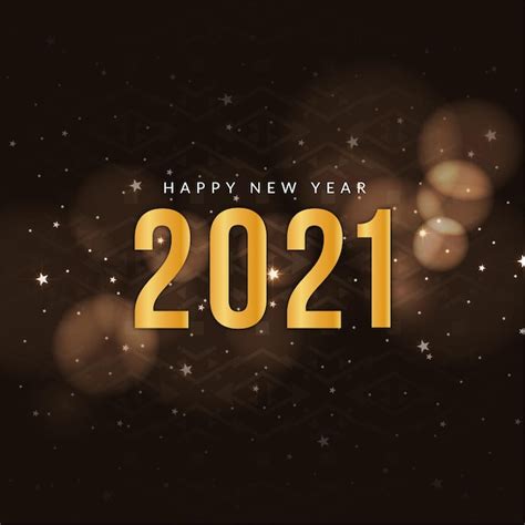 Free Vector Happy New Year 2021 Greeting Background
