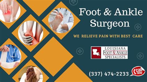 Surgical Care For Your Foot And Ankle Podiatrist Treatment Plan Lake Charles