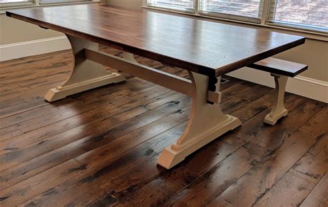 Building A Trestle Table Dining Table — Vanvleet Woodworking