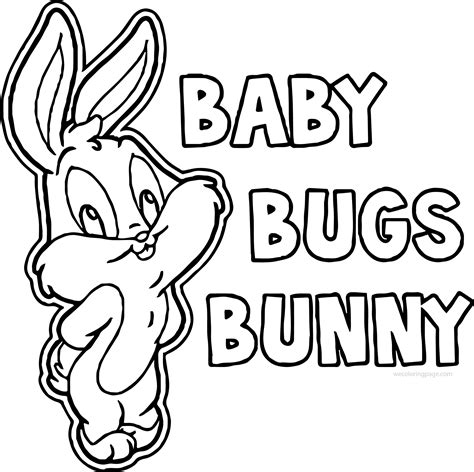 Perfect Baby Bugs Bunny Coloring Page