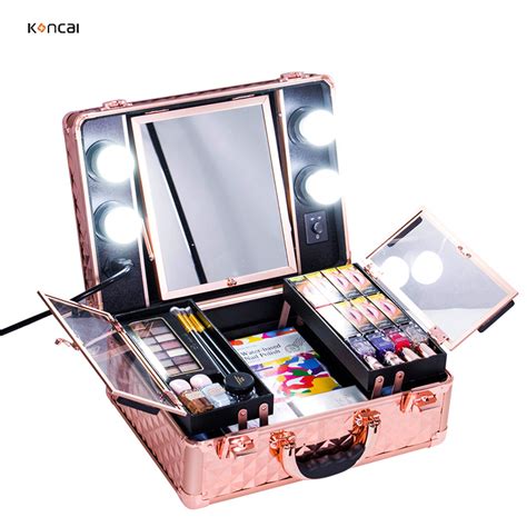 Makeup Suitcases With Lights Saubhaya Makeup