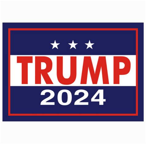 10pcs Trump 2024 Election Window Decals Bumper Car Stickers Keep