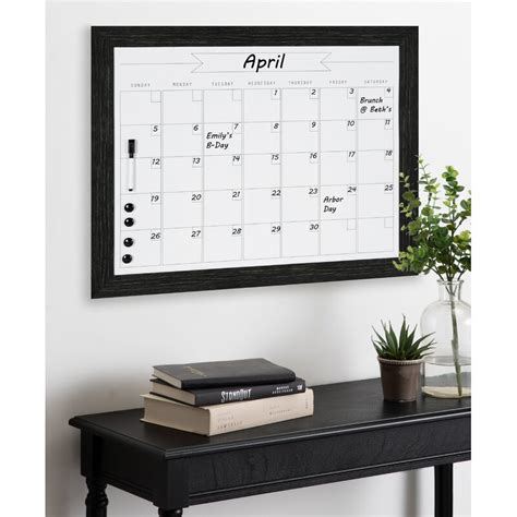 This wall organizer is a white magnetic dry erase weekly calendar to post all your important appointments or display your photos. Union Rustic Calendar Magnetic Wall Mounted Dry Erase Board & Reviews | Wayfair