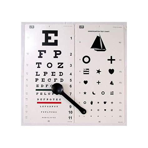 Buy Snellen Eye And Kindergarten Eye Chart 20 Feet With Eye Occluder