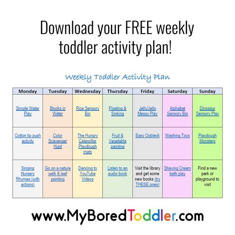 Toddler Activities To Do At Home My Bored Toddler