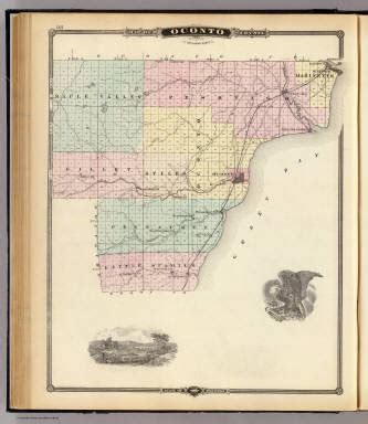 Oconto County Plat Map Map Of West
