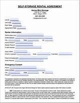 Pictures of Storage Rental Agreement Form