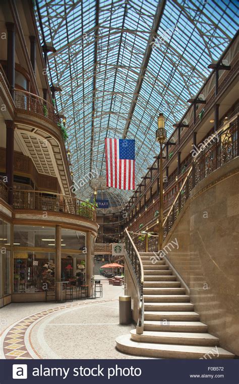 Victorian Shopping Arcade Hyatt Regency Hotel Downtown Cleveland Ohio