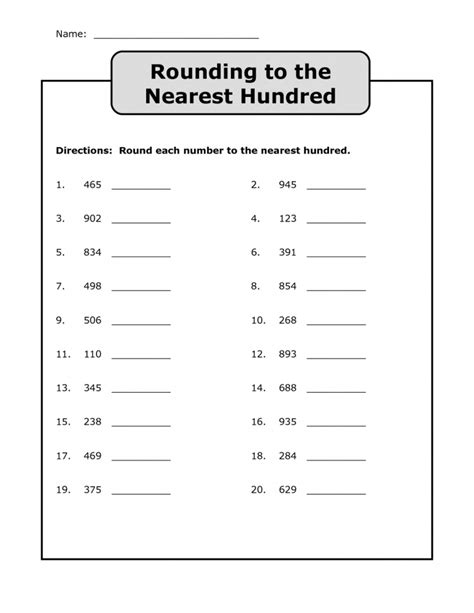 Significant Figures Rounding Worksheet