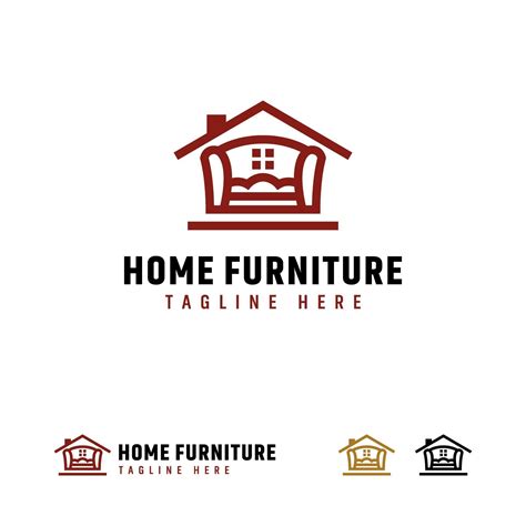 Home Furniture Logo Designs Concept Vector Furniture Logo Template