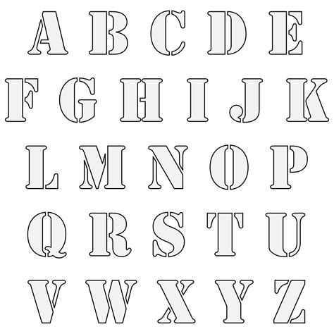 18 best alphabet images printable letters free printable letter. 6 Best Images of Printable Cut Out Letters - Free Cut Out Letters Stencils, Letter Stencils to ...